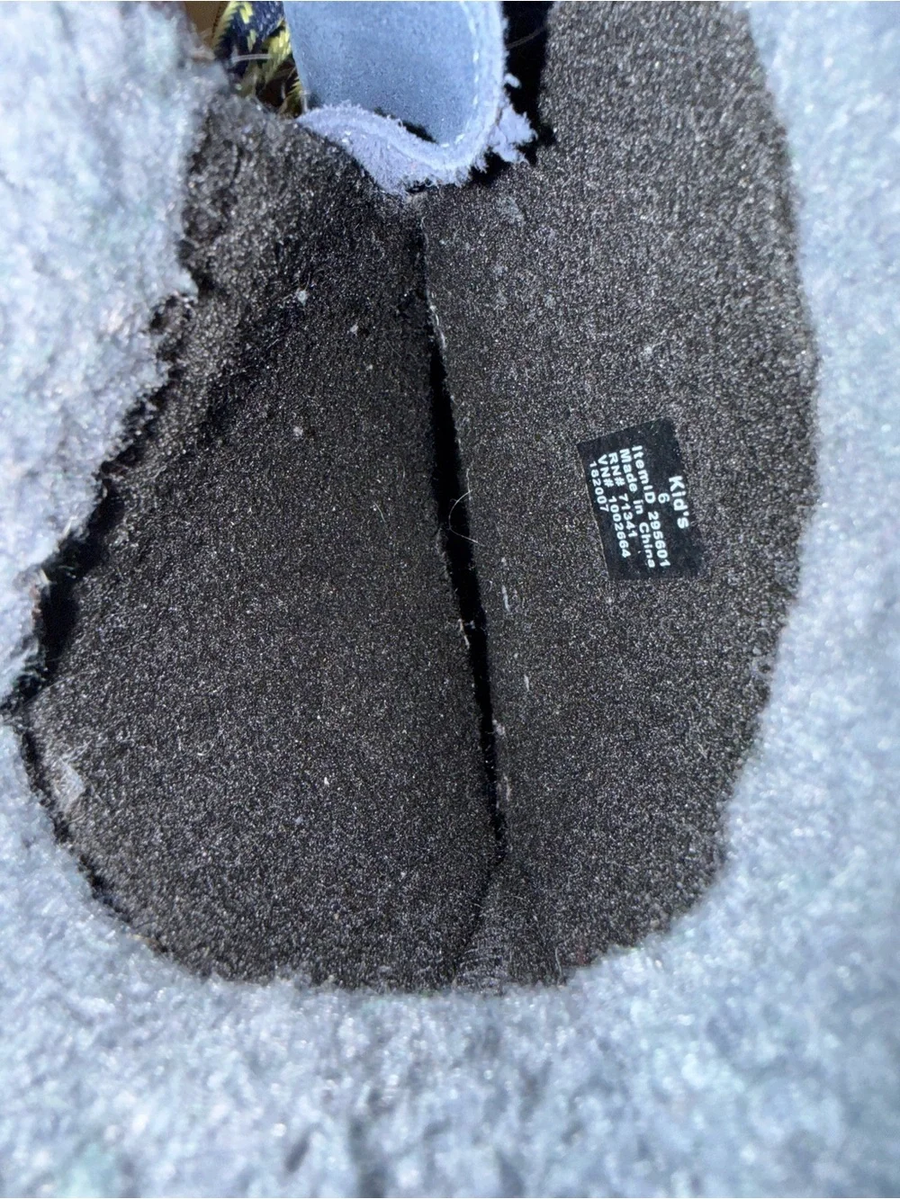 L.L. Bean Navy and Yellow Kids Winter Boots